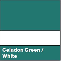 Celadon Green/White ULTRAMATTES FRONT 1/16IN - Rowmark UltraMattes Front Engravable